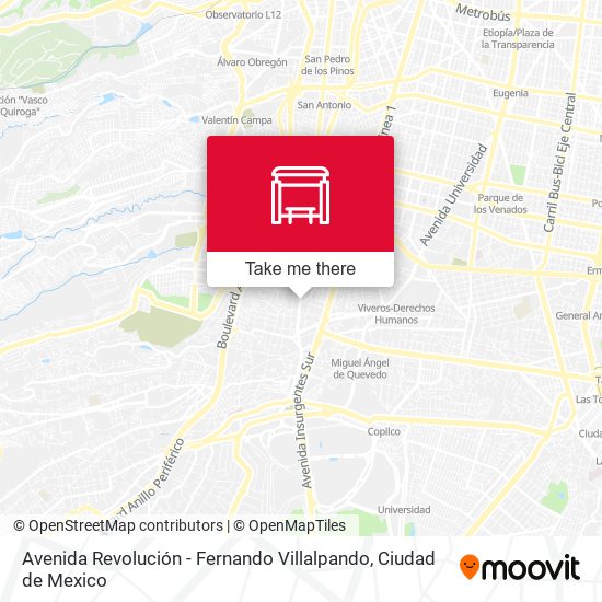 Avenida Revolución - Fernando Villalpando map