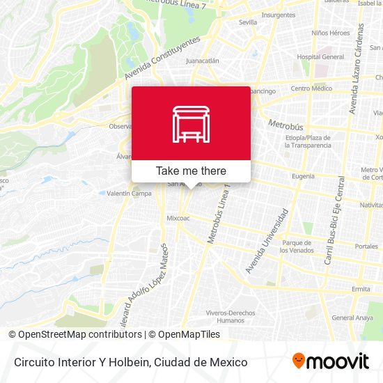 Mapa de Circuito Interior Y Holbein