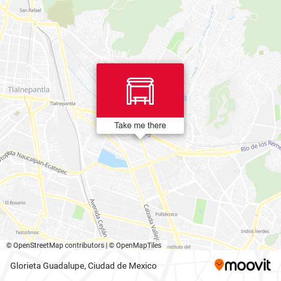 Glorieta Guadalupe map