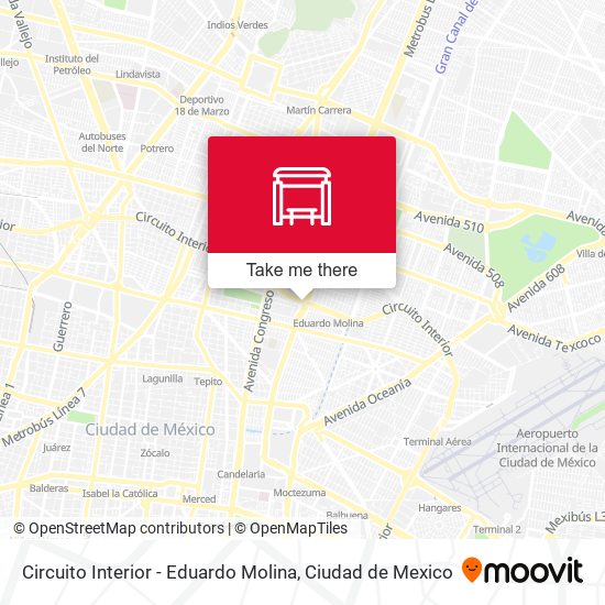 Circuito Interior - Eduardo Molina map