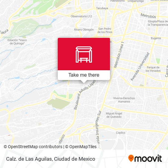 Mapa de Calz. de Las Aguilas