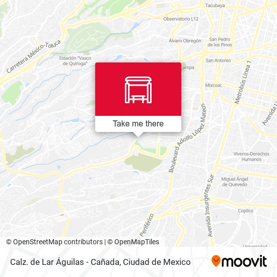 Calz. de Lar Águilas - Cañada map