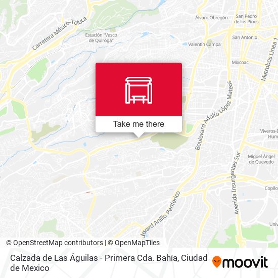 Mapa de Calzada de Las Águilas - Primera Cda. Bahía