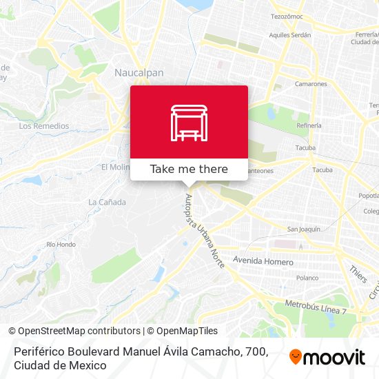 Periférico Boulevard Manuel Ávila Camacho, 700 map