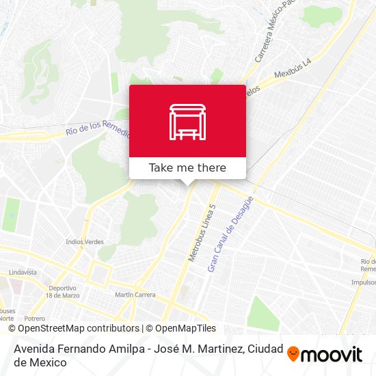 Mapa de Avenida Fernando Amilpa - José M. Martinez