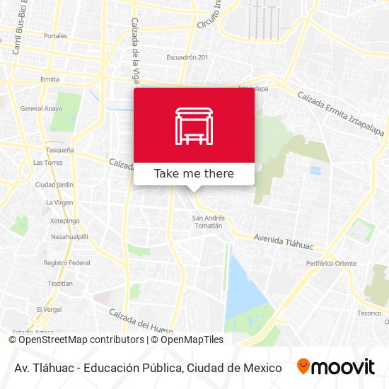 Av. Tláhuac - Educación Pública map