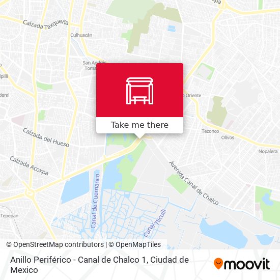 Anillo Periférico - Canal de Chalco 1 map