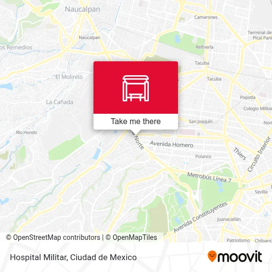 Hospital Militar map