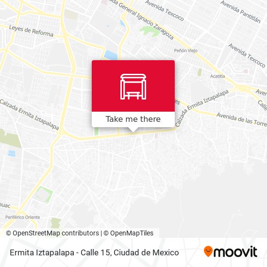 Mapa de Ermita Iztapalapa - Calle 15