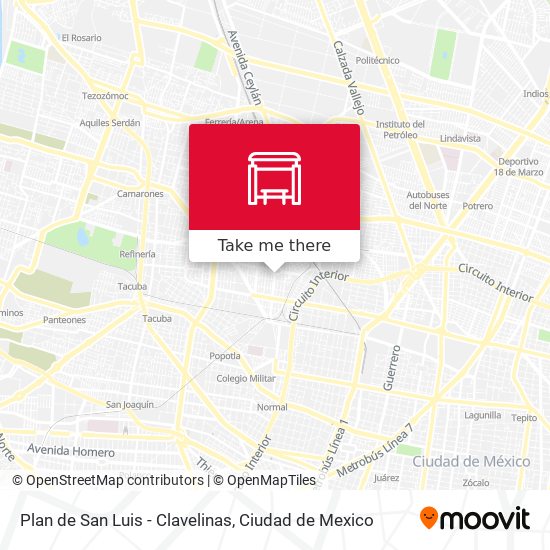 Mapa de Plan de San Luis - Clavelinas