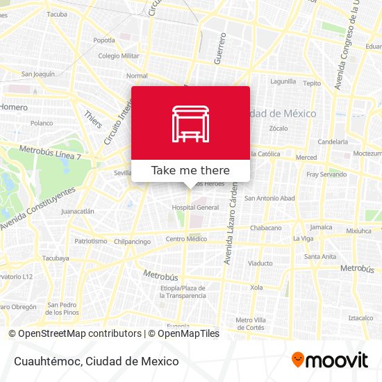 Mapa de Cuauhtémoc