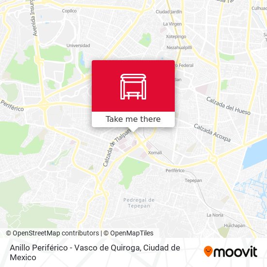 Mapa de Anillo Periférico - Vasco de Quiroga