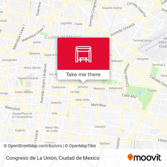 Congreso de La Unión map