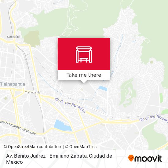 Av. Benito Juárez - Emiliano Zapata map