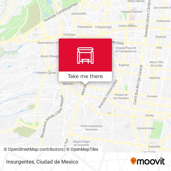 Mapa de Insurgentes