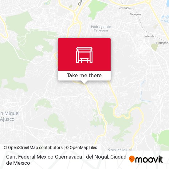 Carr. Federal Mexico-Cuernavaca - del Nogal map