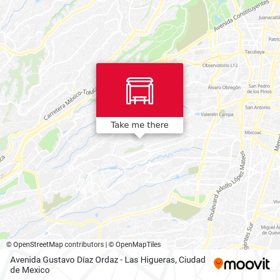 Mapa de Avenida Gustavo Díaz Ordaz - Las Higueras