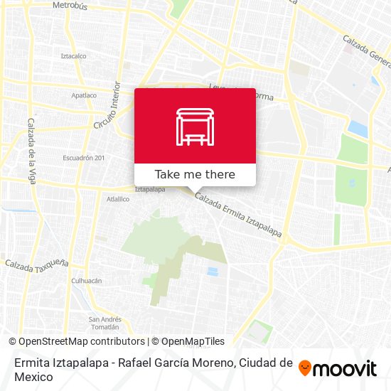 Ermita Iztapalapa - Rafael García Moreno map