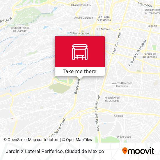 Mapa de Jardin X Lateral Periferico