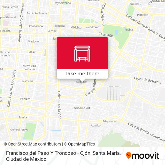 Francisco del Paso Y Troncoso - Cjón. Santa María map