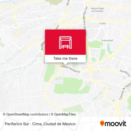Periferico Sur - Cima map