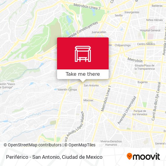 Mapa de Periférico - San Antonio