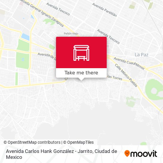 Avenida Carlos Hank González - Jarrito map