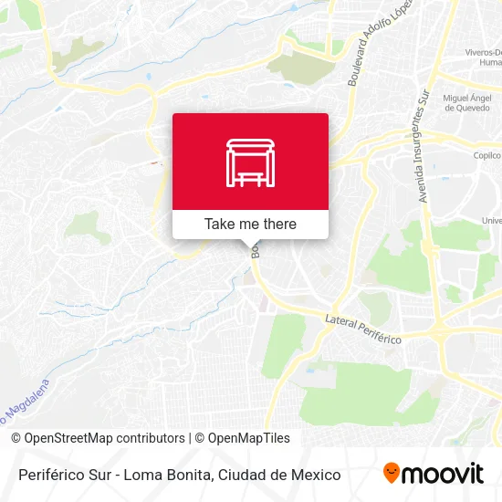 Periférico Sur - Loma Bonita map