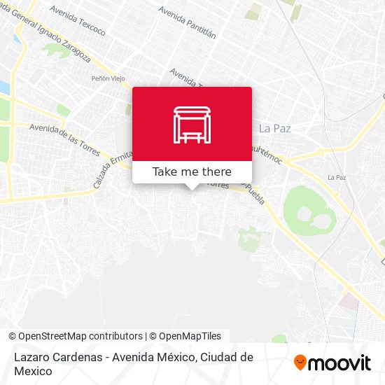 Mapa de Lazaro Cardenas - Avenida México