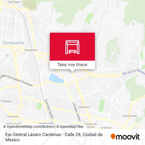 Eje Central Lázaro Cárdenas - Calle 28 map