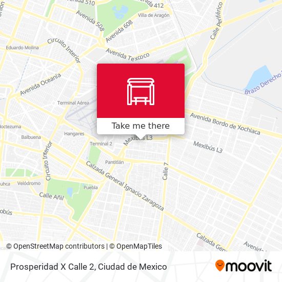 Prosperidad X Calle 2 map