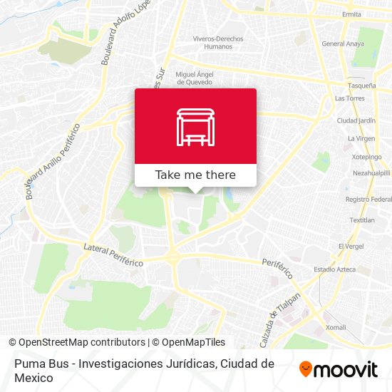 Puma Bus - Investigaciones Jurídicas map