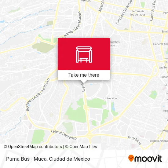 Puma Bus - Muca map
