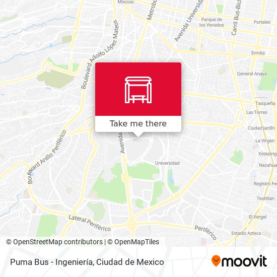 Puma Bus - Ingeniería map