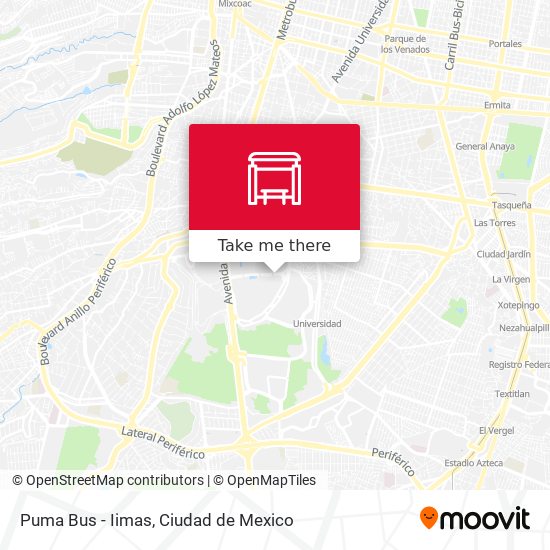 Mapa de Puma Bus - Iimas