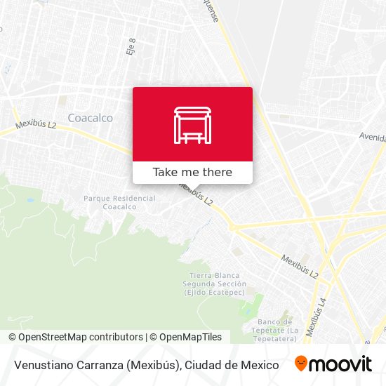 Venustiano Carranza (Mexibús) map