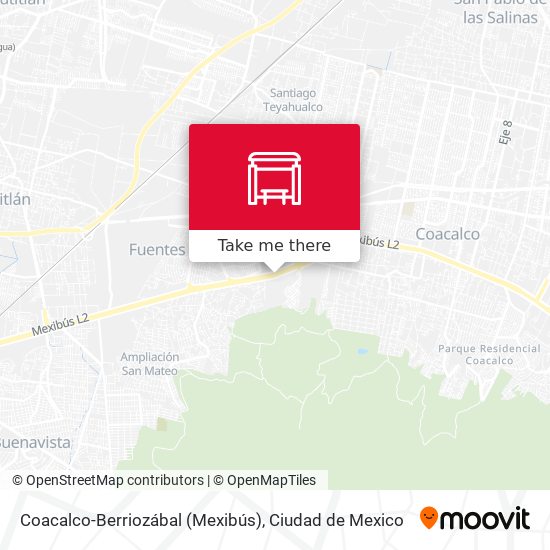 Mapa de Coacalco-Berriozábal (Mexibús)