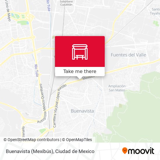 Mapa de Buenavista (Mexibús)