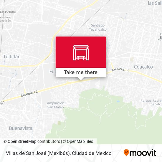 Villas de San José (Mexibús) map