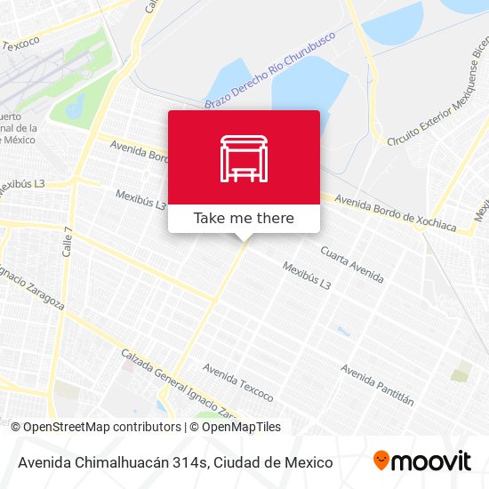 Avenida Chimalhuacán 314s map