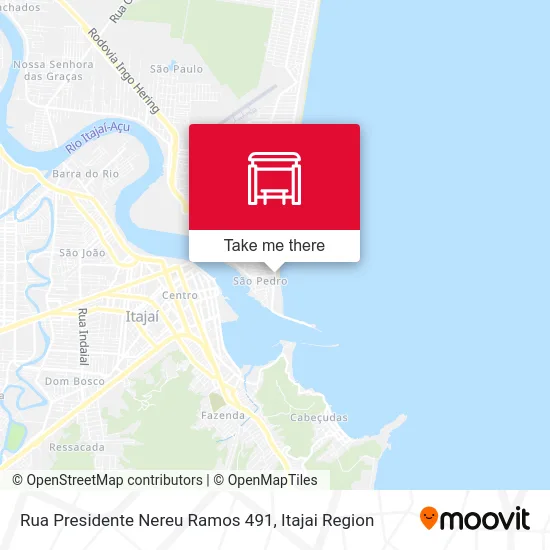 Rua Presidente Nereu Ramos 491 map