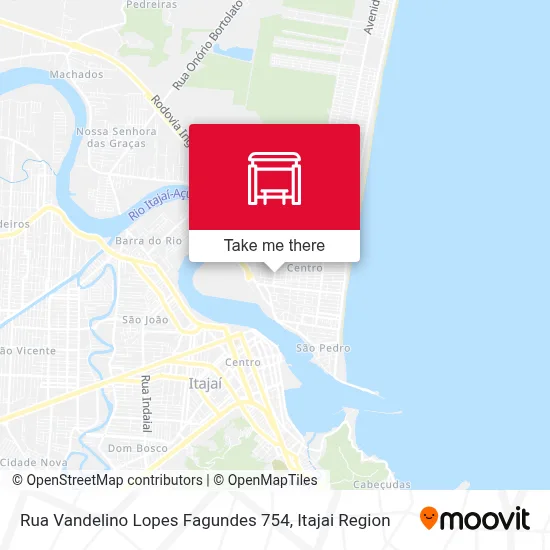 Rua Vandelino Lopes Fagundes 754 map