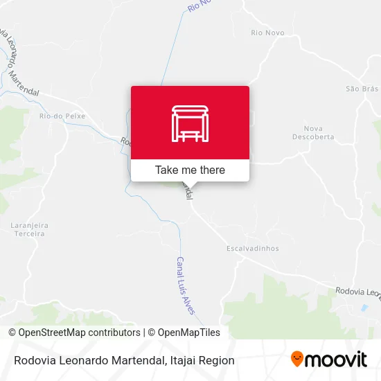 Rodovia Leonardo Martendal map