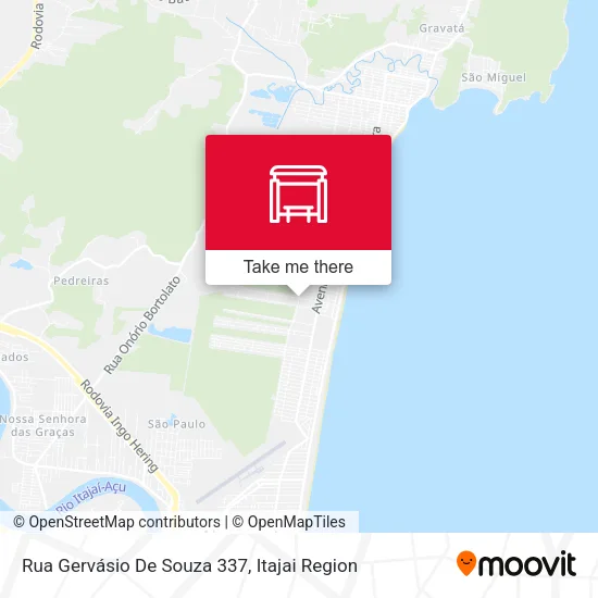 Rua Gervásio De Souza 337 map
