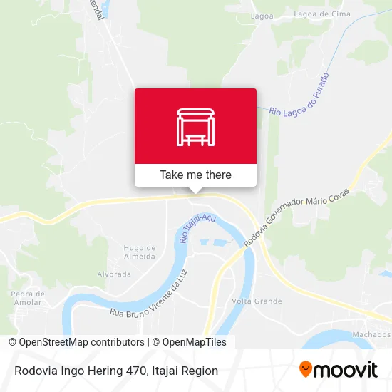 Rodovia Ingo Hering 470 map