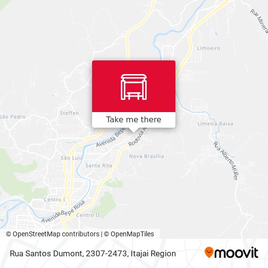 Mapa Rua Santos Dumont, 2307-2473