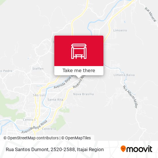 Mapa Rua Santos Dumont, 2520-2588