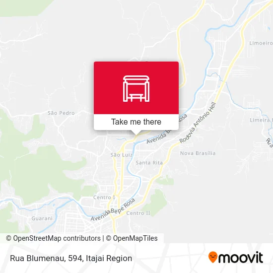 Rua Blumenau, 594 map