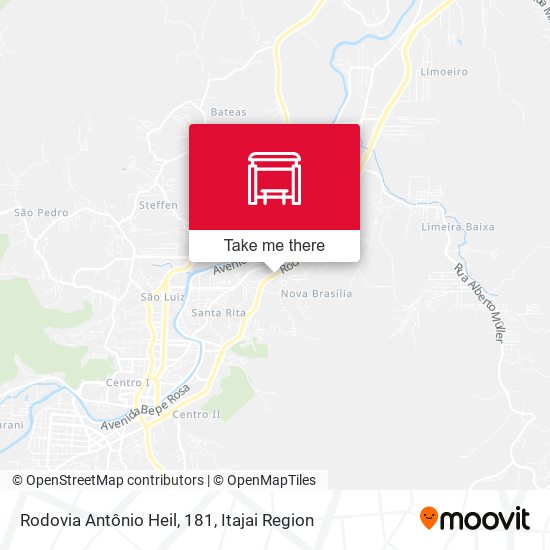 Rodovia Antônio Heil, 181 map