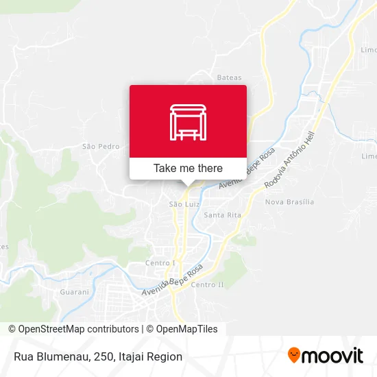 Rua Blumenau, 250 map